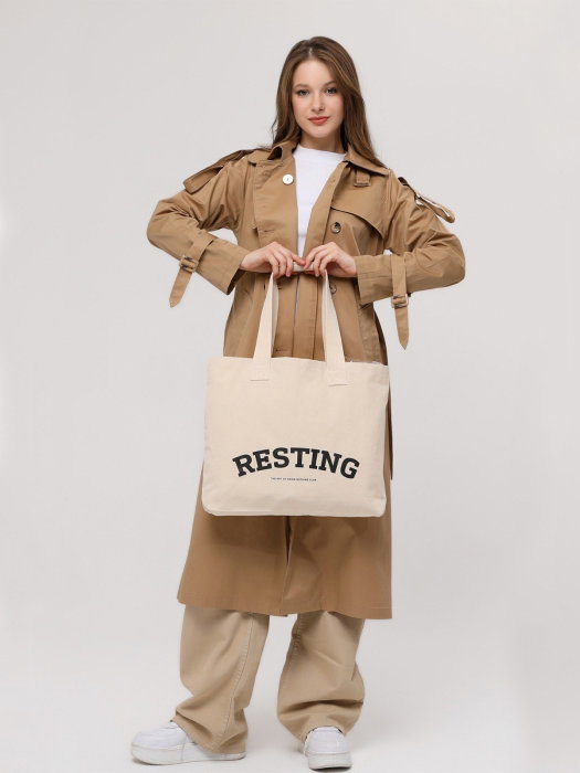 Zoozie Bags 2068 Bolso de mano de algodón 100% color crema